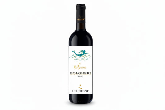 Bolgheri DOC 2024 Hydra I Tirreni vino rosso toscano elegante con note di frutti rossi e spezie, espressione autentica del territorio di Bolgheri.